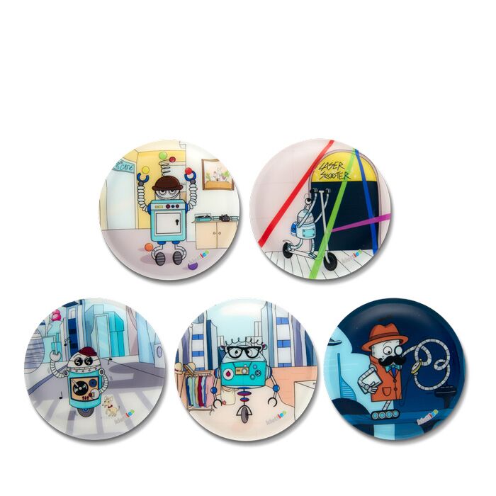 стикери за раница Robots с роботи | ergo-bags.bg