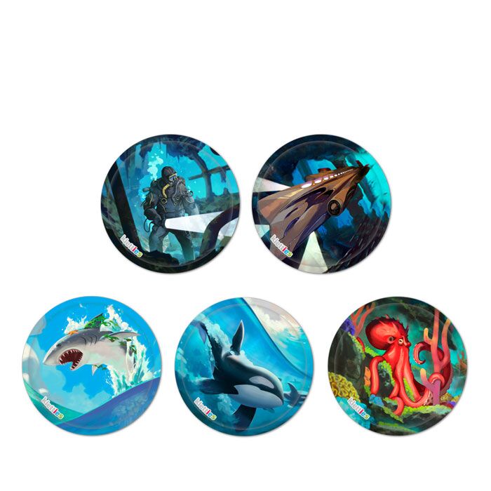 Стикери с Дълбокото море за ученически раници ergobag