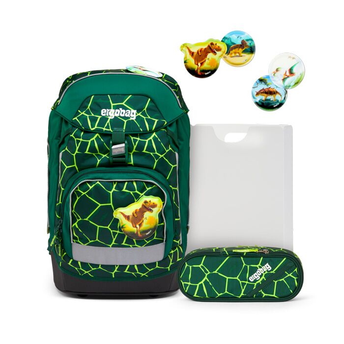 Раница за първи клас Bear Rex, комплект 4 части | ergo-bags.bg